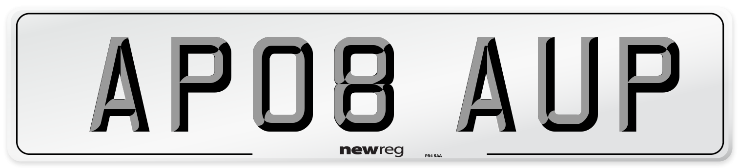 AP08 AUP Number Plate from New Reg